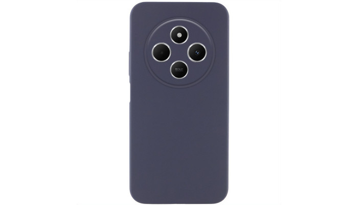 Чехол Silicone Cover Lakshmi Full Camera (AAA) для Xiaomi Redmi 14C / Poco C75 Серый / Dark Gray - фото