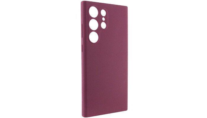 Чехол Silicone Cover Lakshmi Full Camera (AAA) для Samsung Galaxy S25 Ultra Бордовый / Plum - фото