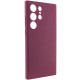 Чехол Silicone Cover Lakshmi Full Camera (AAA) для Samsung Galaxy S25 Ultra Бордовый / Plum - фото