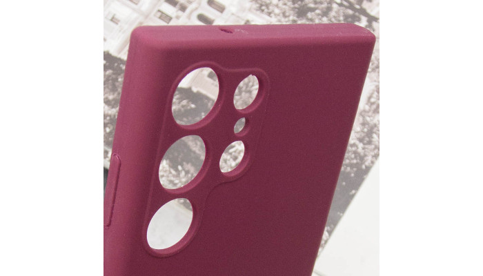 Чехол Silicone Cover Lakshmi Full Camera (AAA) для Samsung Galaxy S25 Ultra Бордовый / Plum - фото