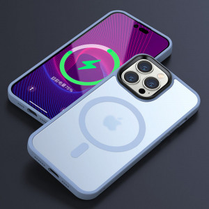 TPU+PC чехол Metal Buttons with MagSafe Colorful для Apple iPhone 12 Pro / 12 (6.1