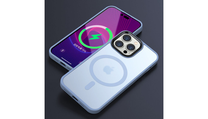 TPU+PC чехол Metal Buttons with MagSafe Colorful для Apple iPhone 12 Pro / 12 (6.1