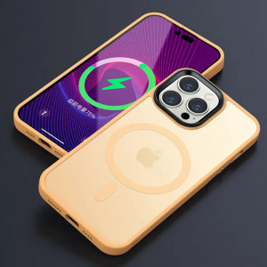 TPU+PC чехол Metal Buttons with MagSafe Colorful для Apple iPhone 12 Pro / 12 (6.1