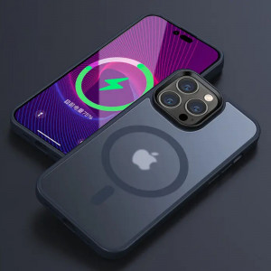 TPU+PC чехол Metal Buttons with MagSafe Colorful для Apple iPhone 12 Pro / 12 (6.1