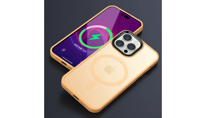 TPU+PC чохол Metal Buttons with MagSafe Colorful для Apple iPhone 12 Pro Max (6.7