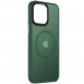 TPU+PC чохол Metal Buttons with MagSafe Colorful для Apple iPhone 13 (6.1") Зелений