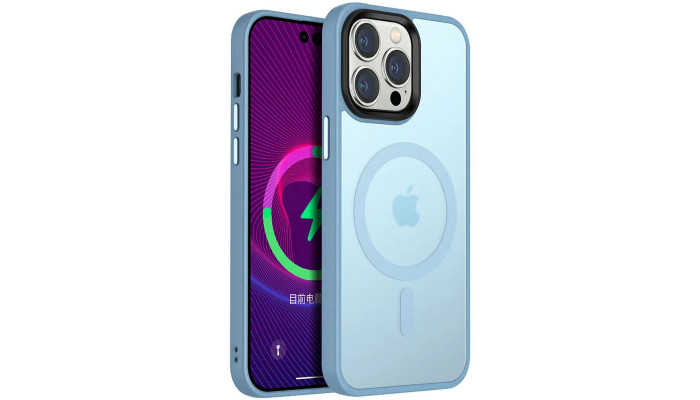 TPU+PC чохол Metal Buttons with MagSafe Colorful для Apple iPhone 14 Pro Max (6.7