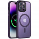 TPU+PC чохол Metal Buttons with MagSafe Colorful для Apple iPhone 14 Pro Max (6.7") Темно-фіолетовий