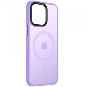 TPU+PC чехол Metal Buttons with MagSafe Colorful для Apple iPhone 14 (6.1