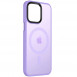 TPU+PC чехол Metal Buttons with MagSafe Colorful для Apple iPhone 14 (6.1") Сиреневый