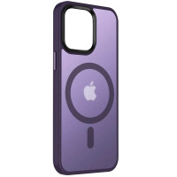 TPU+PC чехол Metal Buttons with MagSafe Colorful для Apple iPhone 14 (6.1