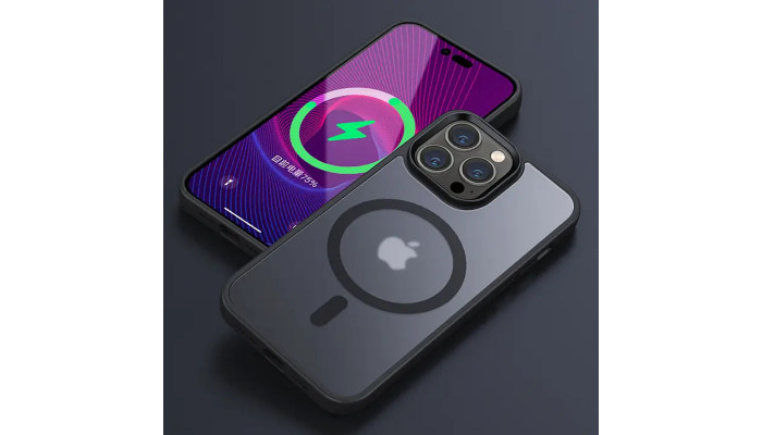 TPU+PC чохол Metal Buttons with MagSafe Colorful для Apple iPhone 15 Pro (6.1