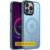 TPU+PC чехол Metal Buttons with MagSafe Colorful для Apple iPhone 16 (6.1