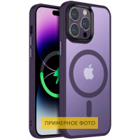 TPU+PC чохол Metal Buttons with MagSafe Colorful для Apple iPhone 16 Pro (6.3