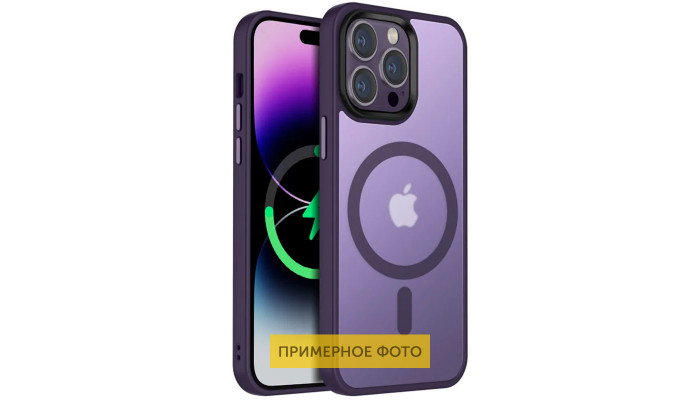 TPU+PC чехол Metal Buttons with MagSafe Colorful для Apple iPhone 16 Pro (6.3