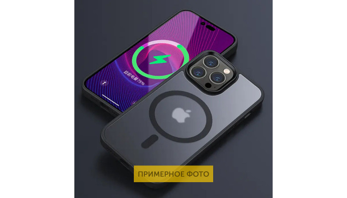 TPU+PC чехол Metal Buttons with MagSafe Colorful для Apple iPhone 16 Pro (6.3