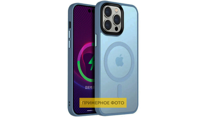 TPU+PC чехол Metal Buttons with MagSafe Colorful для Apple iPhone 16 Pro (6.3