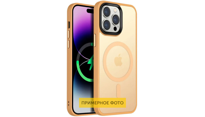 TPU+PC чехол Metal Buttons with MagSafe Colorful для Apple iPhone 16 Pro (6.3