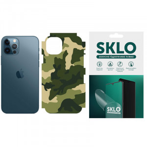 Защитная пленка SKLO Back (на заднюю панель+грани без углов) Camo для Apple iPhone X (5.8