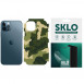 Захисна плівка SKLO Back (на задню панель+грани без углов) Camo для Apple iPhone SE (2020) Зелений / Army Green