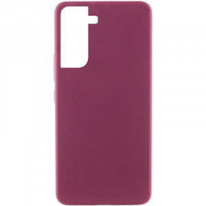 Чехол Silicone Cover Lakshmi (AAA) для Samsung Galaxy S21 FE Бордовый / Plum