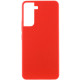 Чехол Silicone Cover Lakshmi (AAA) для Samsung Galaxy S21 FE Красный / Red - фото