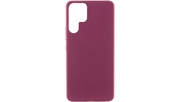 Чехол Silicone Cover Lakshmi (AAA) для Samsung Galaxy S22 Ultra Бордовый / Plum - фото