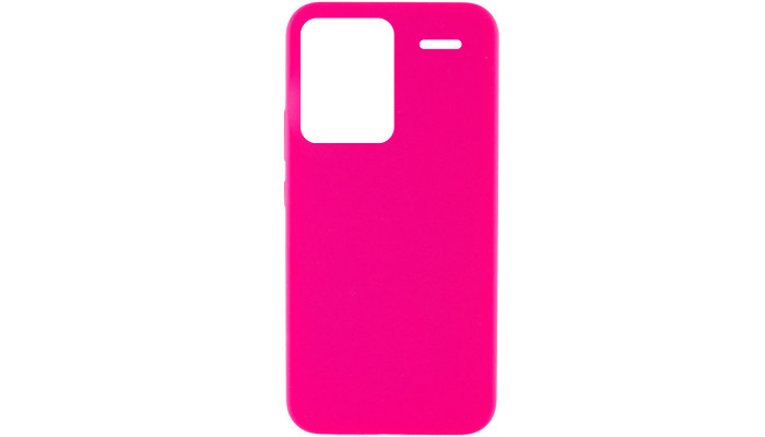 Чехол Silicone Cover Lakshmi (AAA) для Xiaomi Redmi Note 13 Pro+ Розовый / Barbie pink - фото