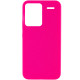 Чохол Silicone Cover Lakshmi (AAA) для Xiaomi Redmi Note 13 Pro+ Рожевий / Barbie pink - фото