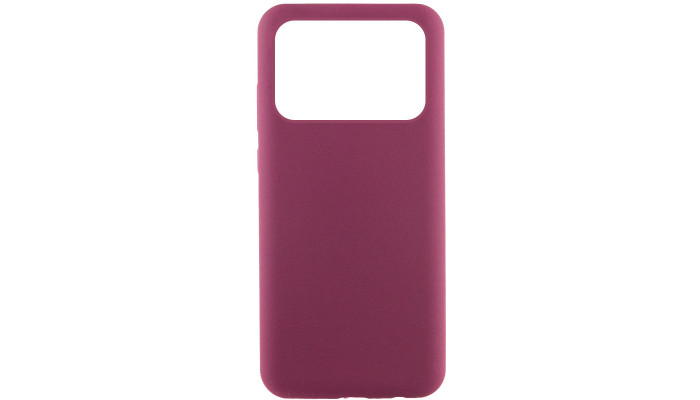 Чехол Silicone Cover Lakshmi (AAA) для Xiaomi Poco X6 Pro Бордовый / Plum - фото