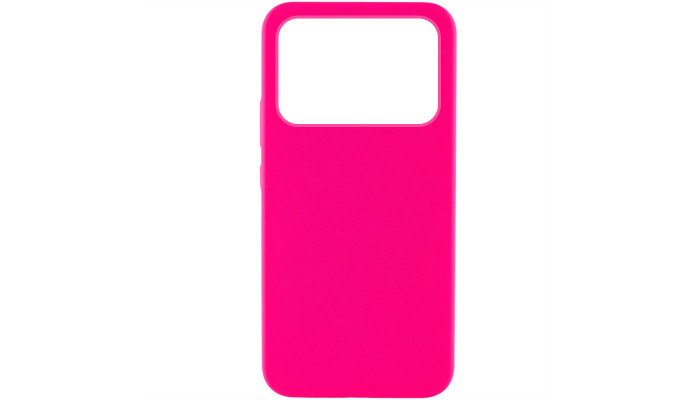 Чехол Silicone Cover Lakshmi (AAA) для Xiaomi Poco X6 Pro Розовый / Barbie pink - фото