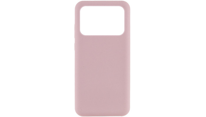 Чехол Silicone Cover Lakshmi (AAA) для Xiaomi Poco X6 Pro Розовый / Pink Sand - фото