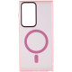 Чехол TPU Lyon frosted with MagSafe для Samsung Galaxy S22 Ultra Pink - фото