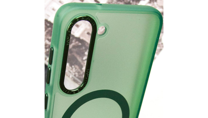 Чохол TPU Lyon frosted with MagSafe для Samsung Galaxy S23 Green - фото