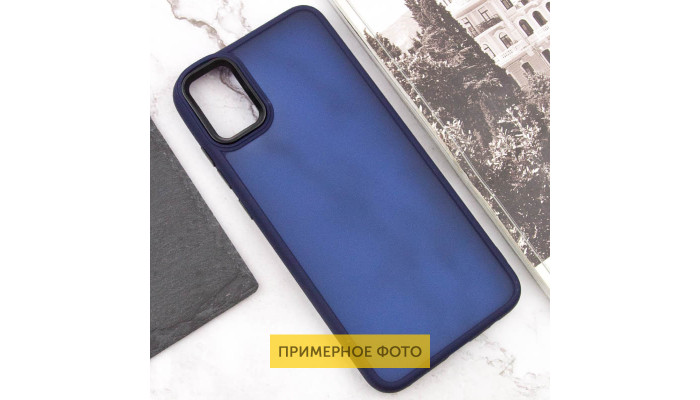 Чохол TPU+PC Lyon Frosted для Samsung Galaxy A50 (A505F) / A50s / A30s Navy Blue - фото