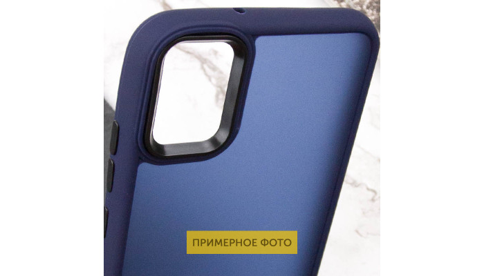 Чохол TPU+PC Lyon Frosted для Samsung Galaxy A50 (A505F) / A50s / A30s Navy Blue - фото