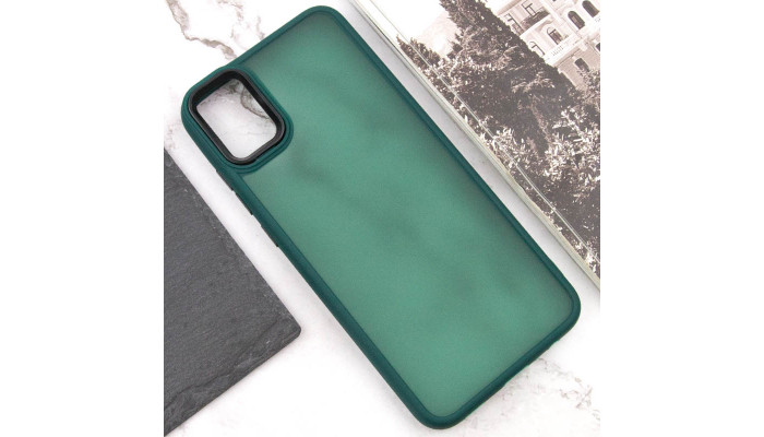 Чохол TPU+PC Lyon Frosted для Samsung Galaxy A51 Green - фото