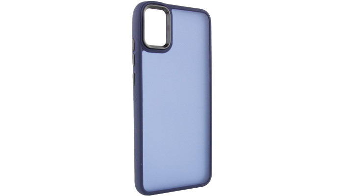 Чехол TPU+PC Lyon Frosted для Samsung Galaxy A51 Navy Blue - фото