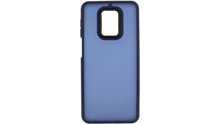 Чехол TPU+PC Lyon Frosted для Xiaomi Redmi Note 9s / Note 9 Pro / Note 9 Pro Max Navy Blue - фото