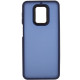 Чехол TPU+PC Lyon Frosted для Xiaomi Redmi Note 9s / Note 9 Pro / Note 9 Pro Max Navy Blue - фото