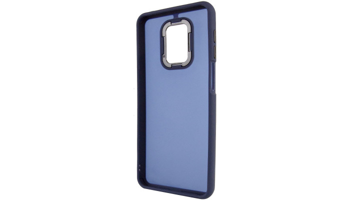 Чехол TPU+PC Lyon Frosted для Xiaomi Redmi Note 9s / Note 9 Pro / Note 9 Pro Max Navy Blue - фото