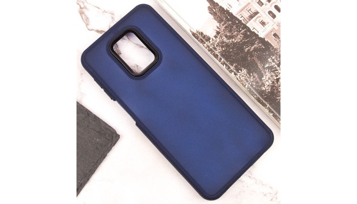 Чехол TPU+PC Lyon Frosted для Xiaomi Redmi Note 9s / Note 9 Pro / Note 9 Pro Max Navy Blue - фото