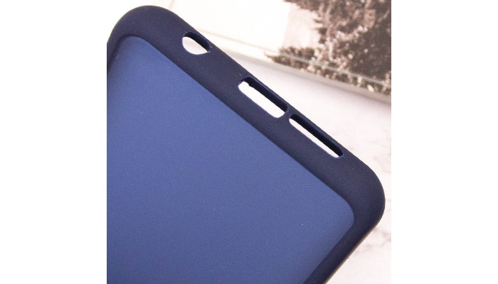 Чехол TPU+PC Lyon Frosted для Xiaomi Redmi Note 9s / Note 9 Pro / Note 9 Pro Max Navy Blue - фото