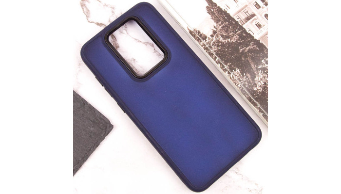 Чехол TPU+PC Lyon Frosted для Xiaomi Redmi Note 9 / Redmi 10X Navy Blue - фото