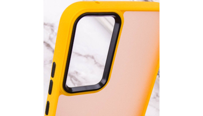 Чехол TPU+PC Lyon Frosted для Samsung Galaxy S20 FE Orange - фото