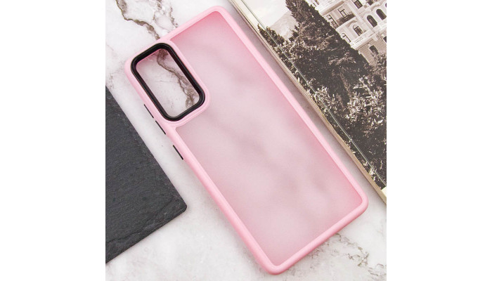 Чехол TPU+PC Lyon Frosted для Samsung Galaxy S20 FE Pink - фото