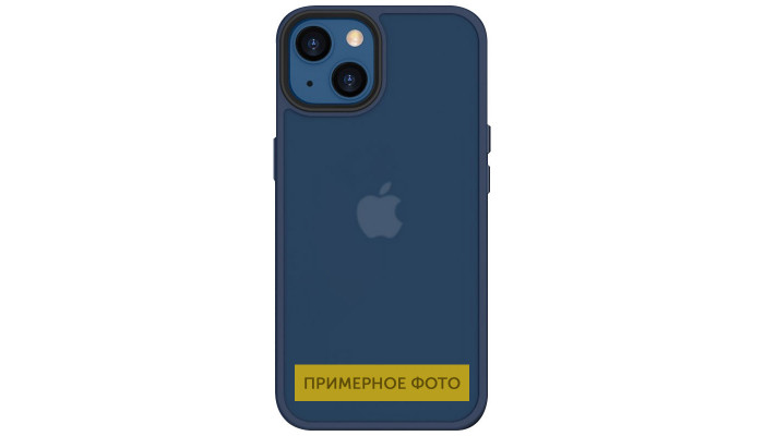 Чехол TPU+PC Lyon Frosted для Oppo A15s / A15 Navy Blue - фото