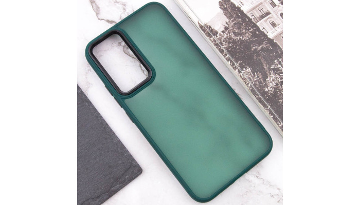 Чехол TPU+PC Lyon Frosted для Samsung Galaxy A32 4G Green - фото