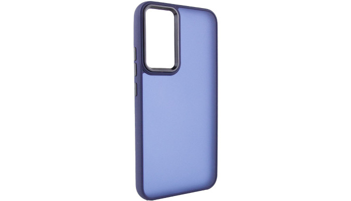 Чохол TPU+PC Lyon Frosted для Samsung Galaxy A32 4G Navy Blue - фото