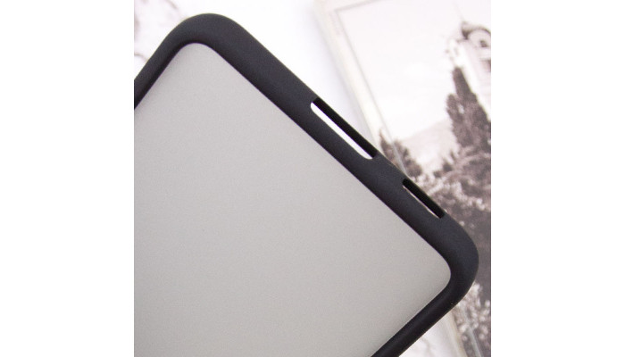 Чохол TPU+PC Lyon Frosted для Samsung Galaxy S21 FE Black - фото